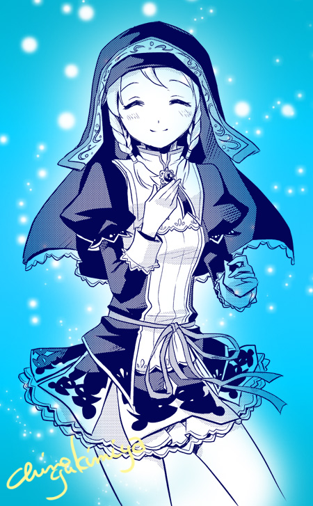 10s, 1girl, artist_name, bad_id, bad_pixiv_id, blue_background, blush, braid