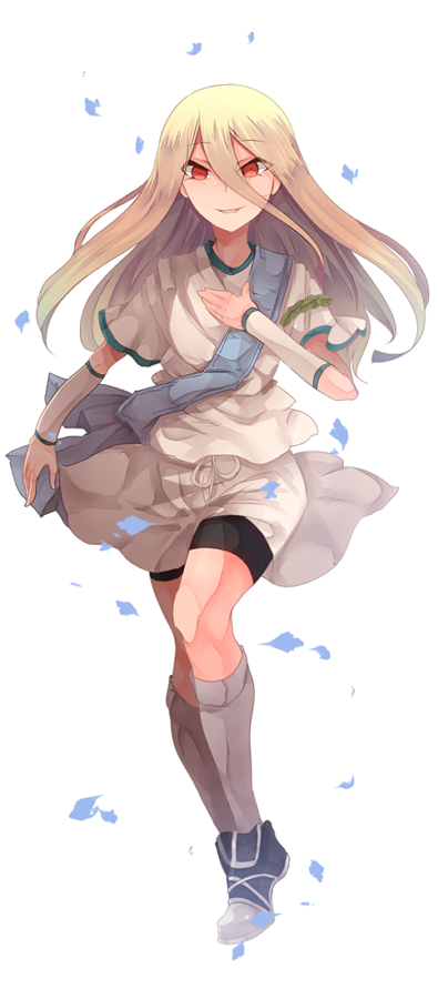 1boy, afuro_terumi, bike_shorts, blonde_hair, full_body, inazuma_eleven, inazuma_eleven_(series), long_hair