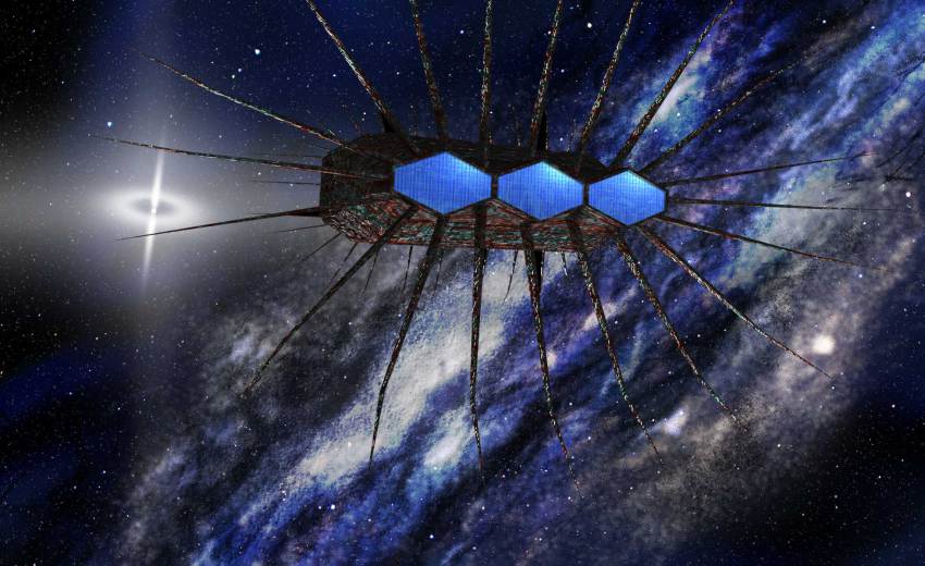 densetsu_kyojin_ideon, gando_rowa, highres, science_fiction, space, spacecraft, suika_m