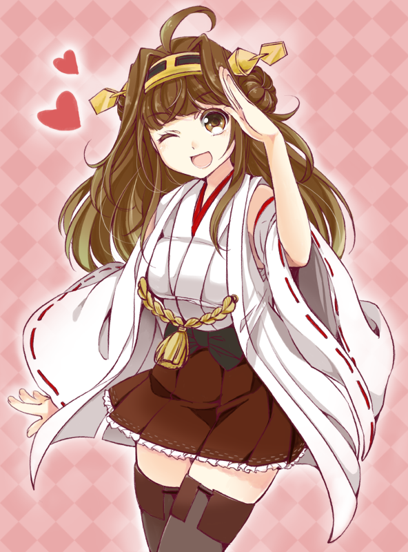 10s, 1girl, breasts, brown_eyes, brown_hair, female_focus, hairband, heart