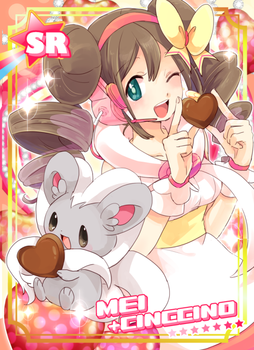 1girl, ;d, alternate_costume, alternate_hairstyle, aqua_eyes, bow, brown_hair, candy