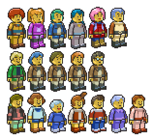 ashura_novak, bento_malus, bes_jordan, blonde_hair, blue_hair, brown_hair, cosmo_yuki, deck_afta