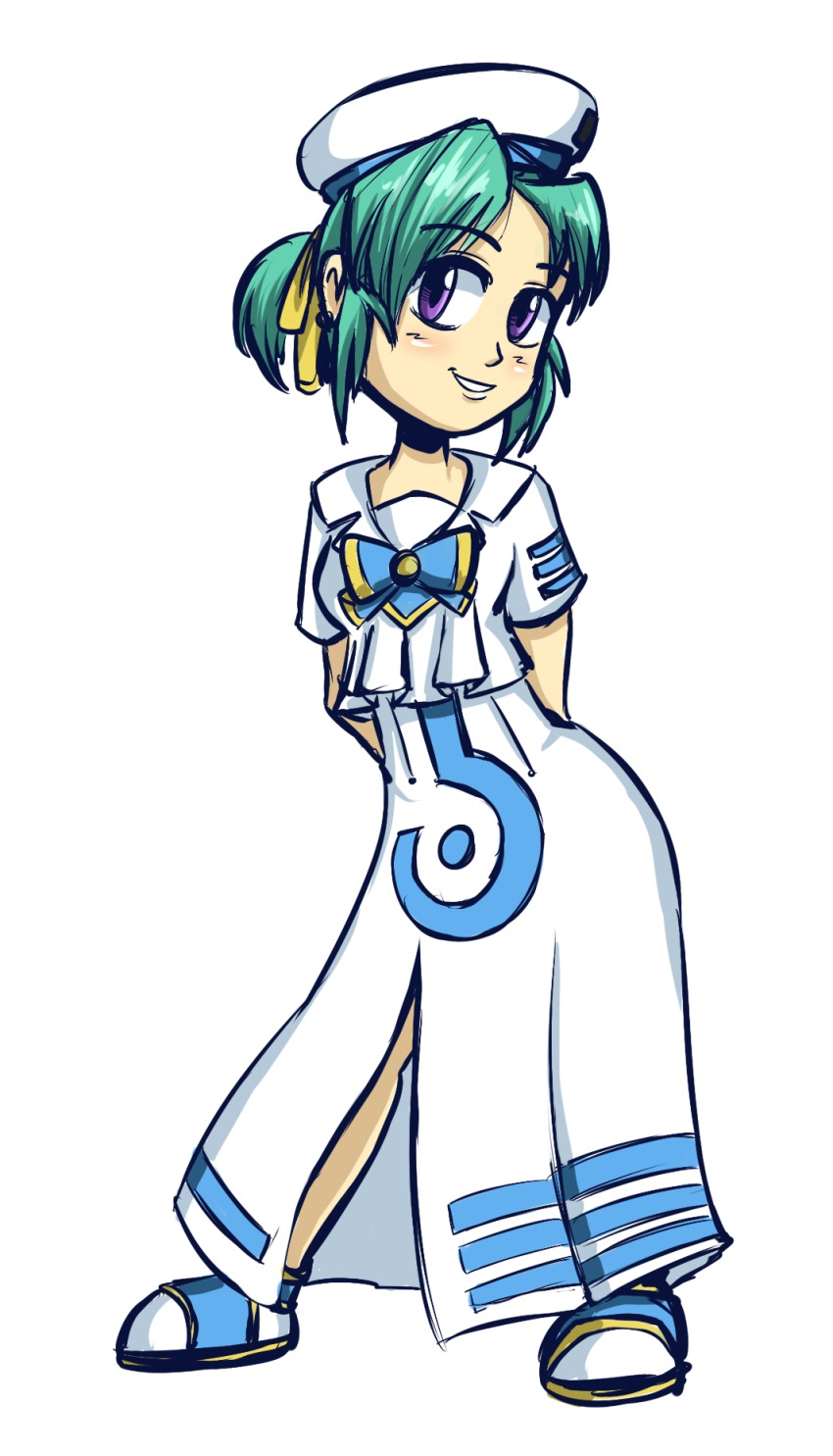 1girl, aria_(manga), arms_behind_back, beret, bow, captainanaugi, contrapposto, cosplay