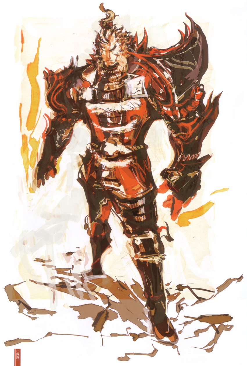 00s, 1boy, absurdres, armor, full_armor, highres, male_focus, samurai