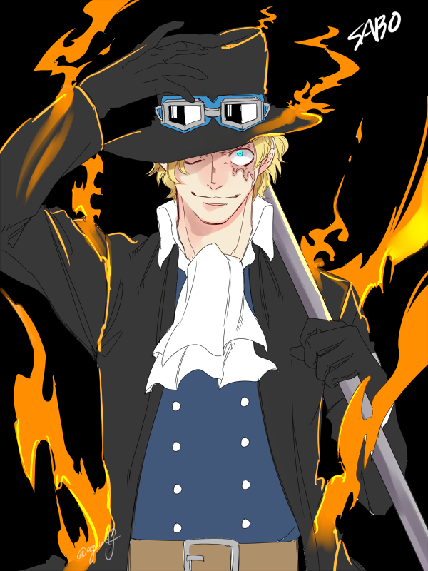 1boy, ag_wolf, agito013, blonde_hair, character_name, ascot, fire, formal_clothes