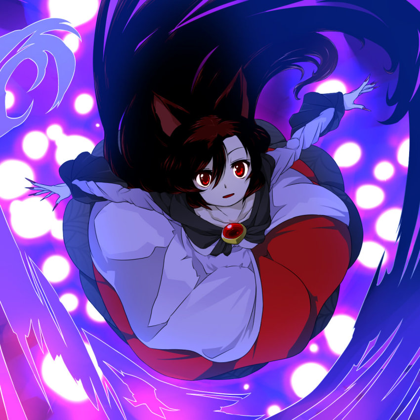 1girl, animal_ears, brooch, brown_hair, collarbone, female_focus, highres, imaizumi_kagerou