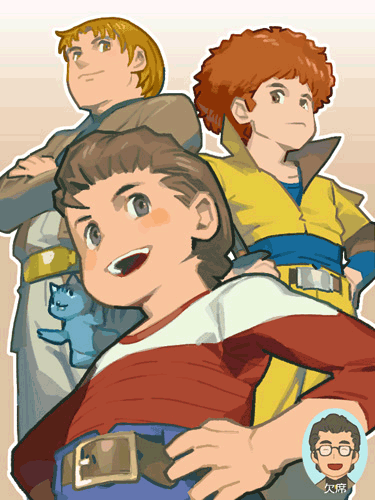 4boys, afro, animal, belt, bento_malus, brown_hair, child, cosmo_yuki