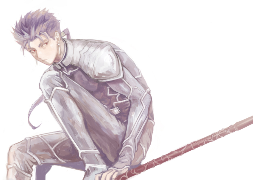 1boy, blue_hair, cu_chulainn_(fate), cu_chulainn_(fate/stay_night), cu_chulainn_(lancer)_(fate), fate/stay_night, fate_(series), gae_bolg_(fate)