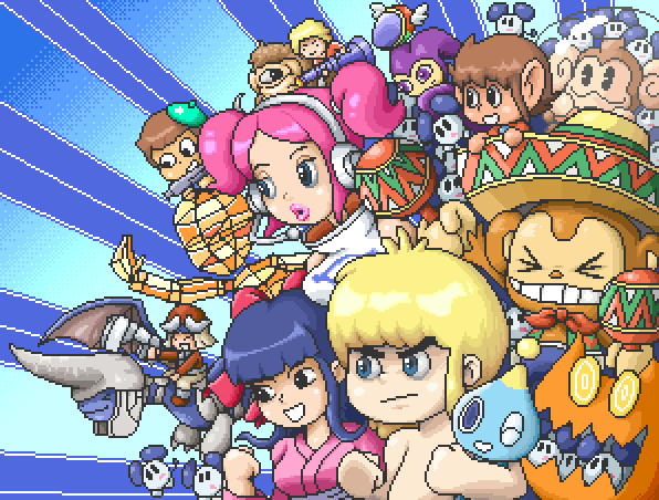 alex_kidd, chao_(kozutya), character_request, chu_chu_rocket, copyright_request, crossover, everyone, fantasy_zone