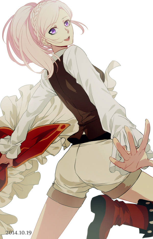 10s, 1girl, amira_(shingeki_no_bahamut), boots, braid, female_focus, long_hair, looking_at_viewer