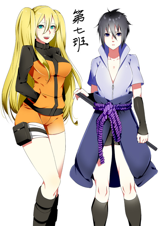 2girls, genderswap, genderswap_(mtf), multiple_girls, naruko_(naruto), naruto_(classic), naruto_(series), tagme, tetta_(tetta03), uchiha_sasuke, uzumaki_naruto
