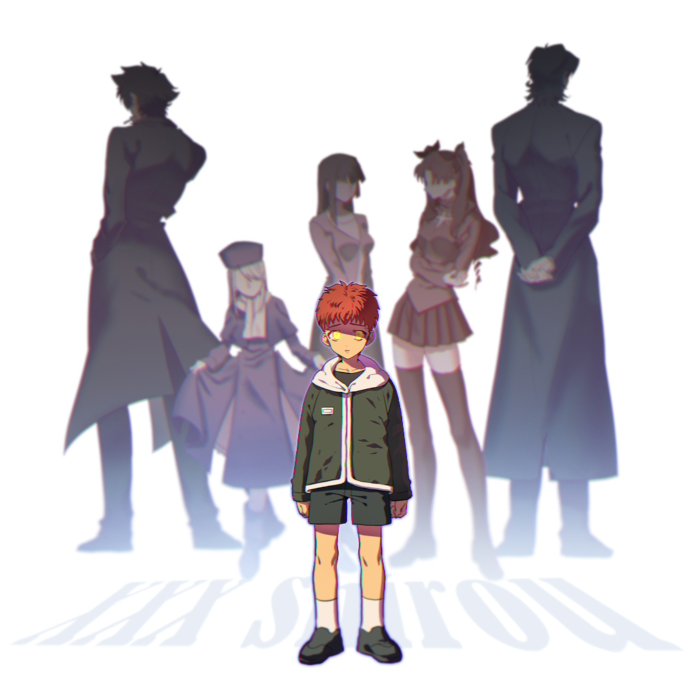 3boys, 3girls, child, emiya_kiritsugu, emiya_shirou, fate/stay_night, fate/zero, fate_(series)