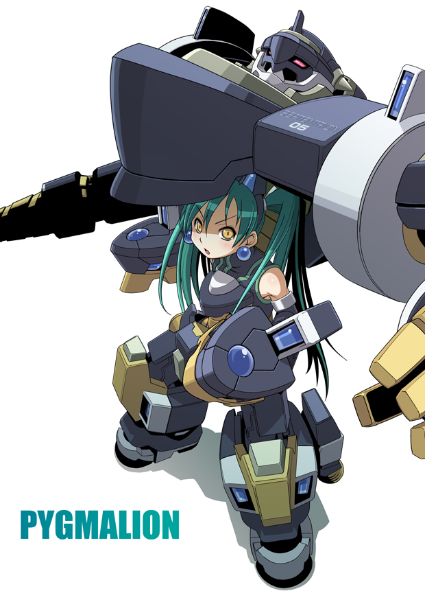 1girl, female_focus, green_hair, haganemaru_kennosuke, pygmalion, pygmalion_(shinrabanshou), shinrabanshou, solo