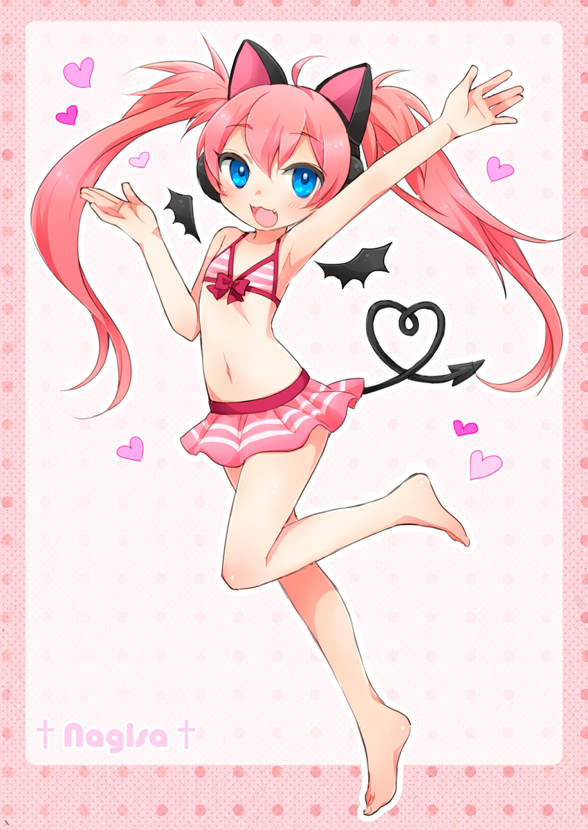 1girl, animal_ears, armpits, bad_id, bad_pixiv_id, barefoot, beatmania_iidx, bemani