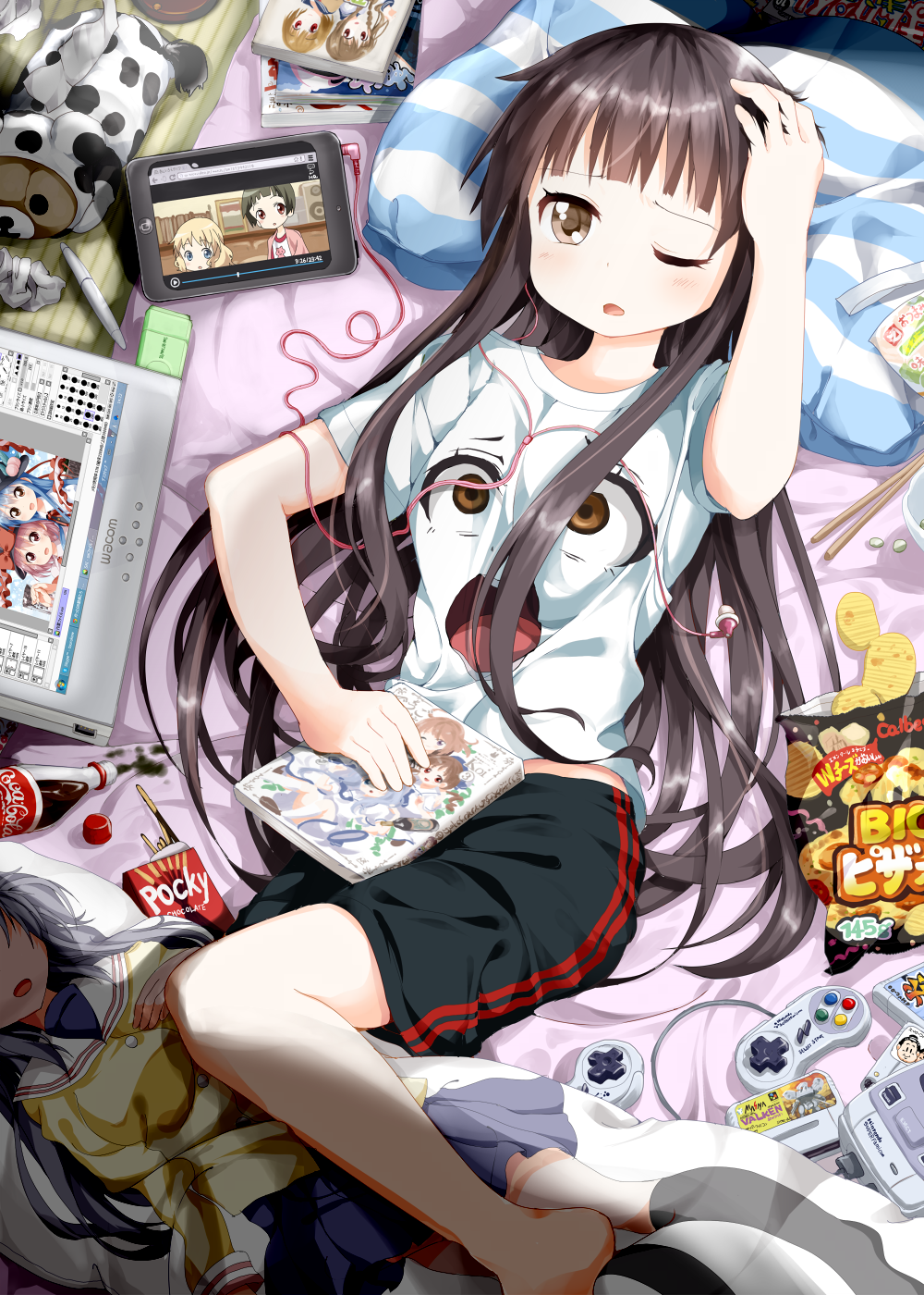 00s, 10s, 1girl, alice_cartelet, assault_suits_valken, black_hair, black_legwear, blonde_hair