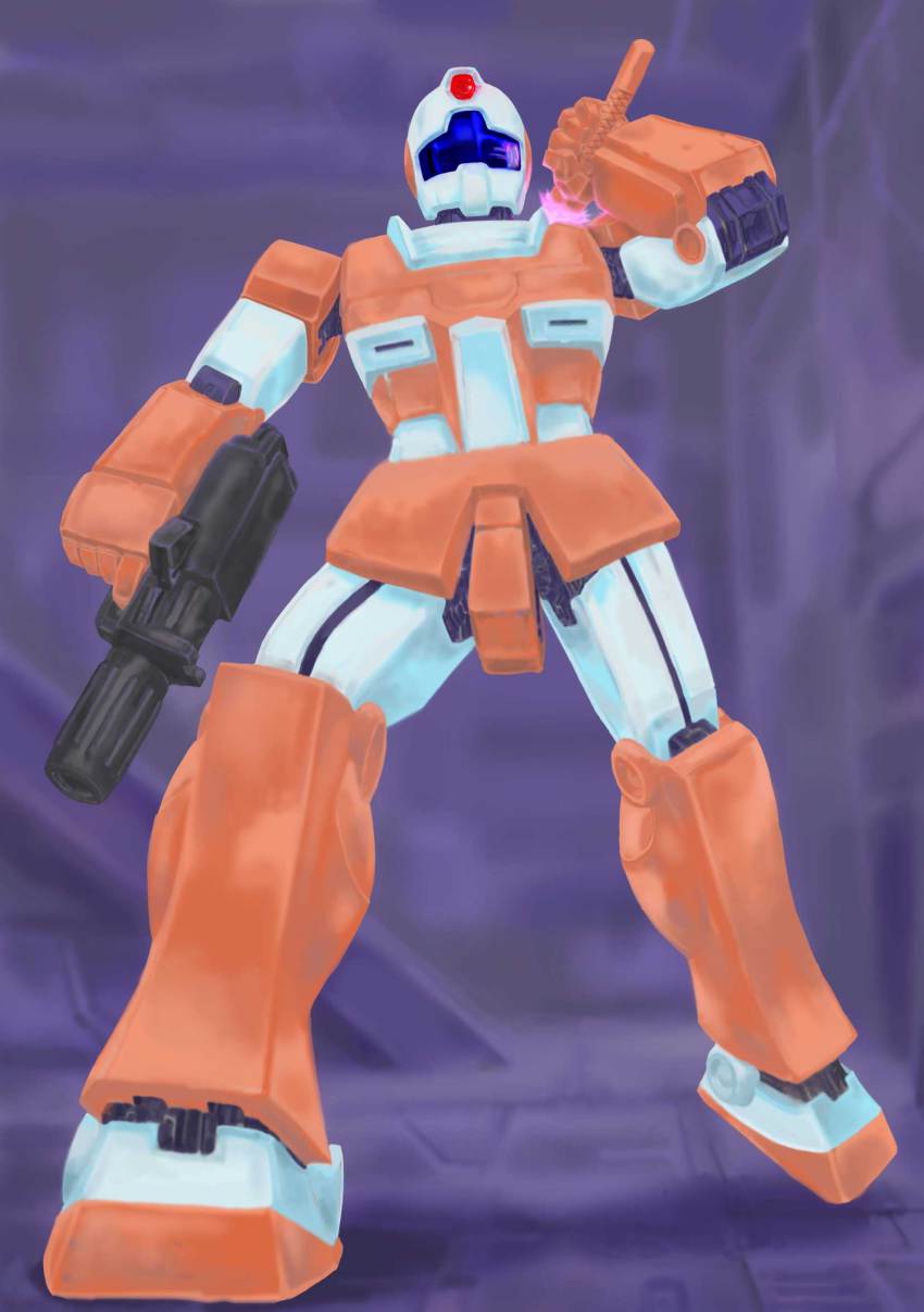 gm_(mobile_suit), gm_light_armor, gun, gundam, gundam_msv, highres, mecha, robot