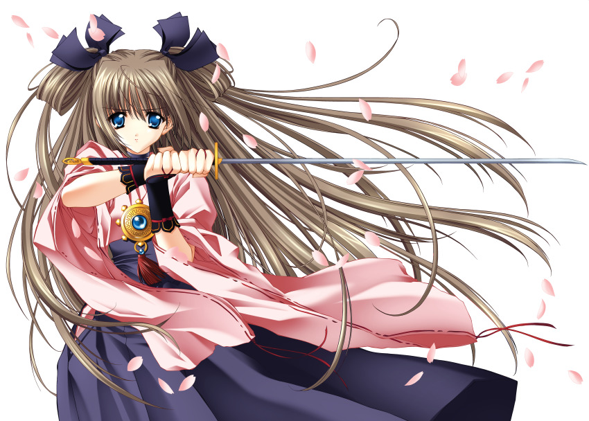 absurdres, blue_eyes, brown_hair, carnelian, highres, huge_filesize, japanese_clothes, long_hair