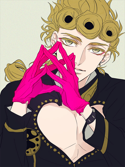 1boy, 2boys, adct5, blonde_hair, braid, giorno_giovanna, gloves, jojo_no_kimyou_na_bouken