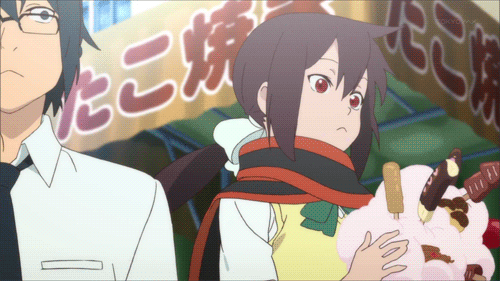 1boy, 1girl, animated, animated_gif, kishi_kyosuke, lowres, yarizakura_hime, yozakura_quartet