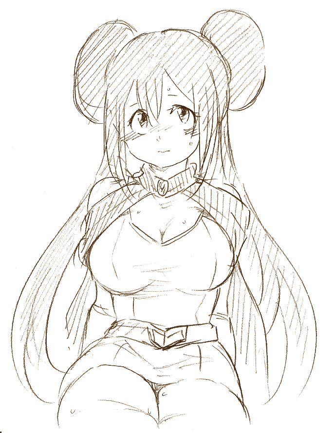 10s, 1girl, alternate_costume, arms_behind_back, bad_id, bad_pixiv_id, bare_shoulders, belt