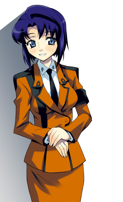 00s, blue_eyes, blue_hair, blush, cecile_croomy, code_geass, military, military_uniform