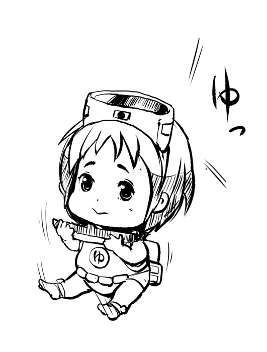 10s, 1girl, :>, aged_down, baby, diving_mask, diving_mask_on_head, female_focus