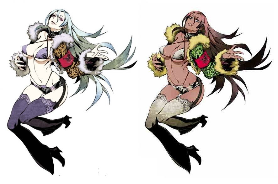 1girl, 7th_dragon, 7th_dragon_(series), 7th_dragon_2020, alternate_costume, bikini, female_focus, jpeg_artifacts