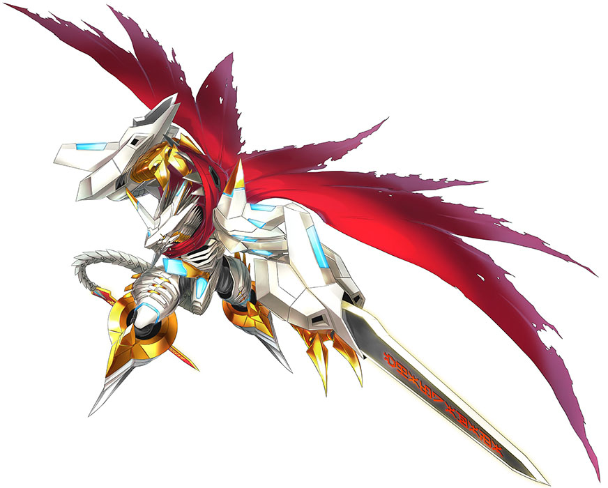armor, cape, claws, digimon, digimon_(creature), digimon_story:_cyber_sleuth, gauntlets, gold