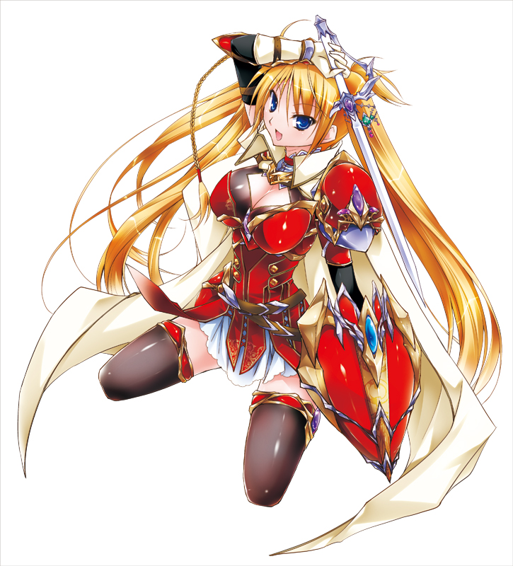 1girl, armor, asio_(asiogimuto), bad_id, bad_pixiv_id, blonde_hair, blue_eyes, cape