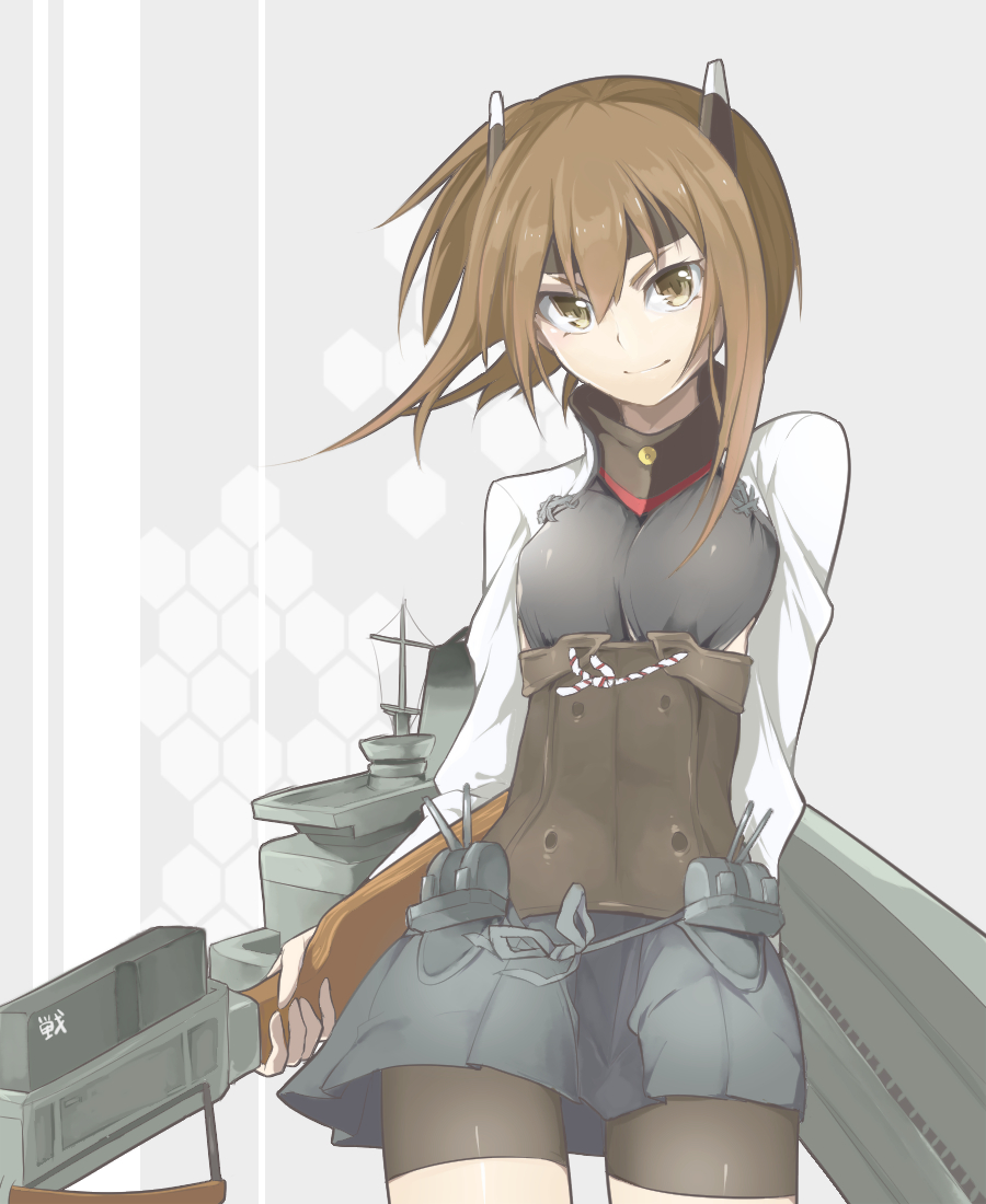 10s, 1girl, bad_id, bad_pixiv_id, bike_shorts, brown_eyes, brown_hair, female_focus