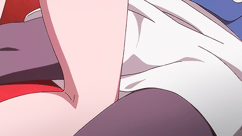 10s, 2girls, animated, animated_gif, leg_between_thighs, lowres, multiple_girls, tagme, tsubaki_kureha, yuri, yuri_kuma_arashi, yurishiro_ginko