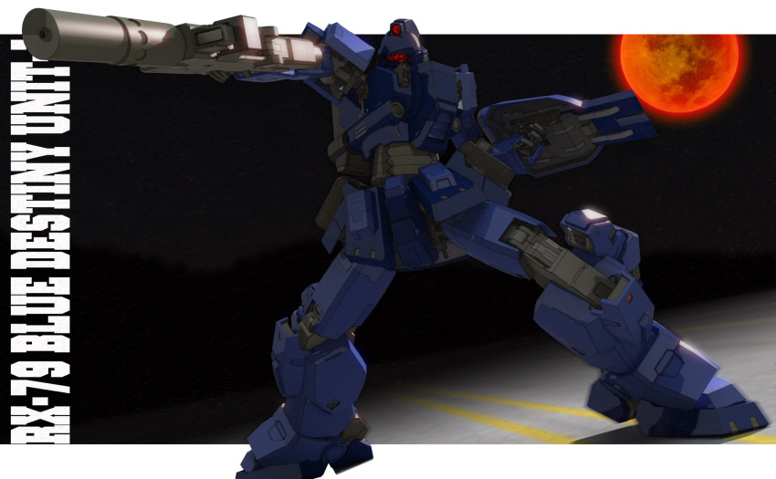 blue_destiny_01, character_name, g-db, gun, gundam, gundam_side_story:_the_blue_destiny, highres, mecha