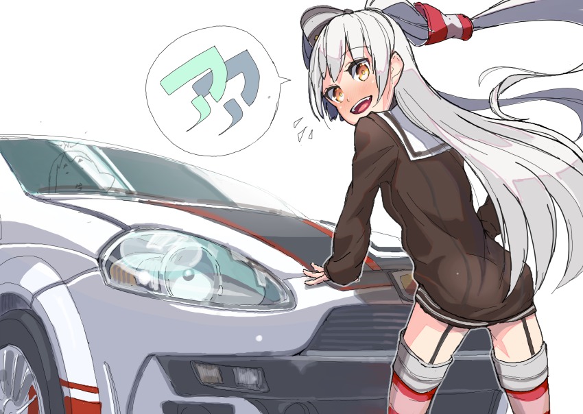 10s, 1girl, abarth, absurdres, amatsukaze_(kancolle), ass, bad_id, bad_pixiv_id