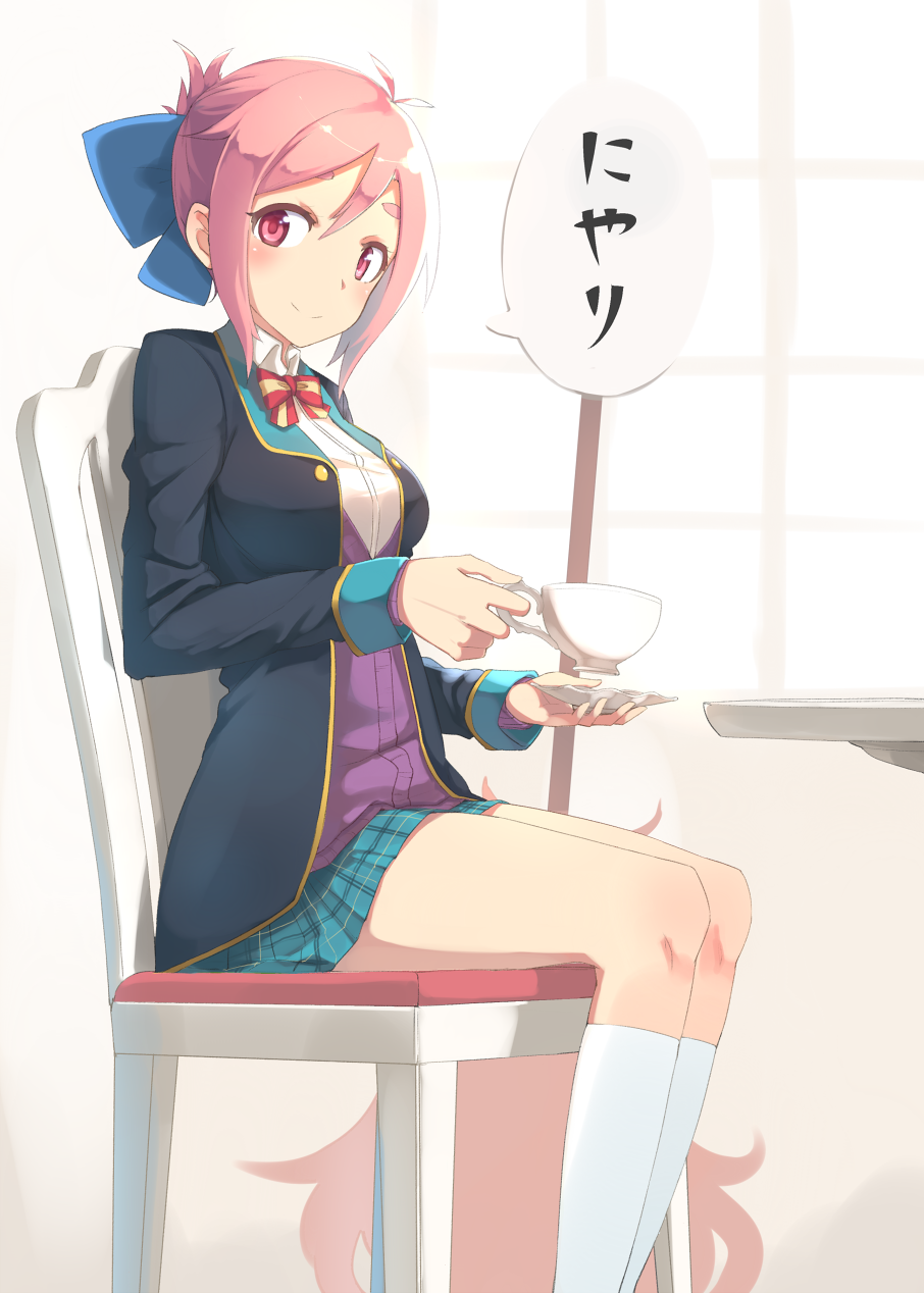 10s, 2girls, amatsuka_mao, amatsuka_megumi_(gj-bu), bad_id, bad_pixiv_id, blue_bow, bow