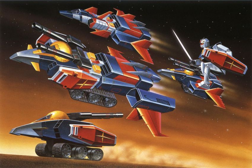 1970s_(style), aircraft, core_fighter, energy_sword, g-bull, g-fighter, g-sky, gun