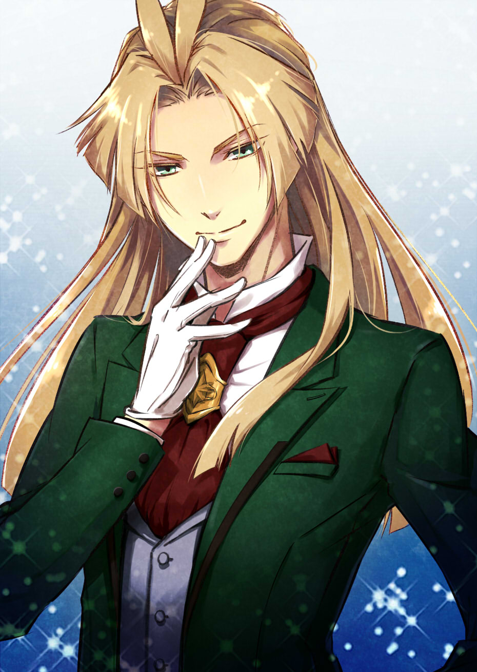 10s, 1boy, 3nami73, blonde_hair, cross_ange, embryo_(cross_ange), gloves, green_eyes