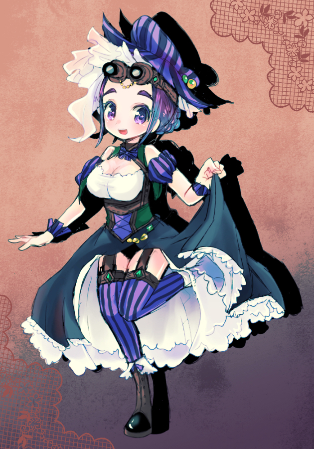 10s, 1girl, amarabi_(tobira), bad_id, bad_pixiv_id, breasts, cleavage, cleavage_cutout