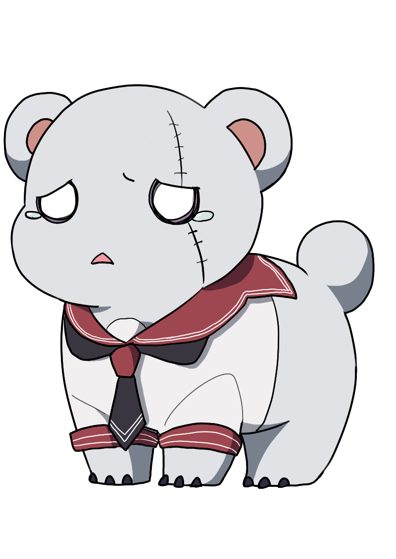 akuma_no_riddle, animal, animalization, bad_id, bad_pixiv_id, banba_mahiru, bear, clothed_animal