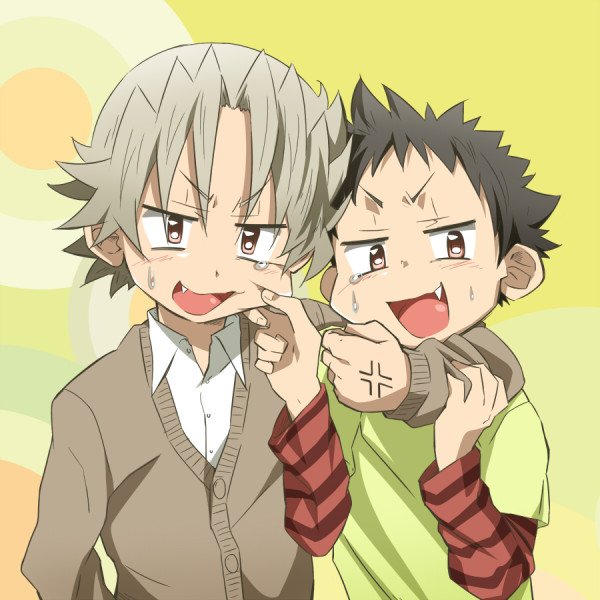 2boys, brothers, child, kiriya_gymno, multiple_boys, nekoyama_saburo, nekoyama_shiro, school_boys!