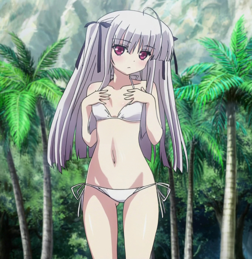 10s, 1girl, 8-bit_(company), absolute_duo, beach, bikini, breasts, female_focus