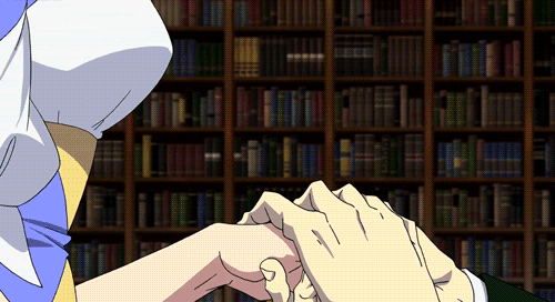 10s, 1boy, 1girl, angelise_ikaruga_misurugi, animated, animated_gif, blonde_hair, blood