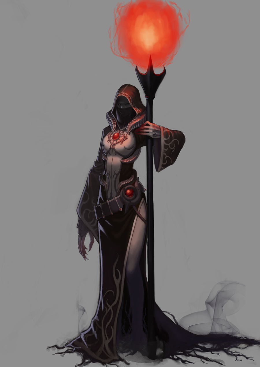 1girl, colored_skin, covered_mouth, diestro, dress, fantasy, female_focus, fingernails