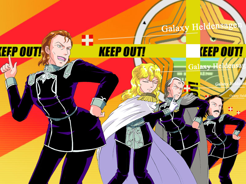 4boys, anger_vein, black_hair, blonde_hair, brown_hair, cape, closed_eyes, epaulettes