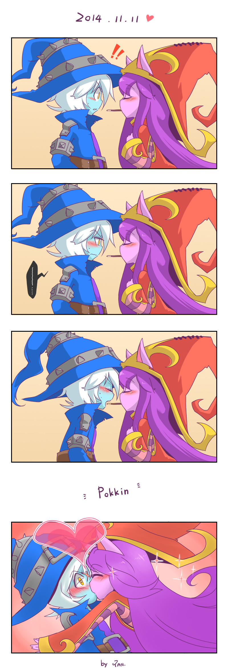 1boy, 1girl, 4koma, blush, comic, food, hetero, highres