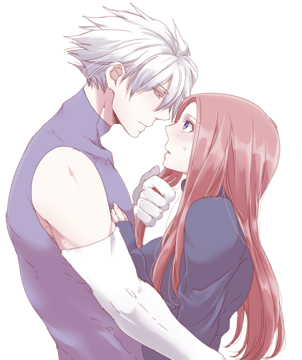 1boy, 1girl, a_will, bad_id, bad_pixiv_id, blush, couple, elbow_gloves