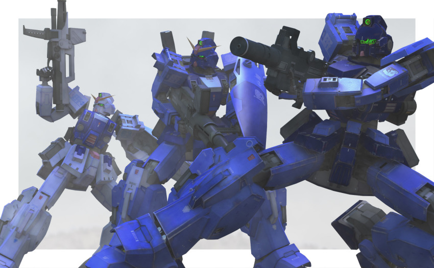 3d, blue_destiny_01, blue_destiny_02, blue_destiny_03, g-db, gun, gundam, gundam_side_story:_the_blue_destiny