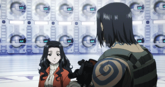 00s, 1boy, 1girl, animated, animated_gif, black_eyes, black_hair, dress