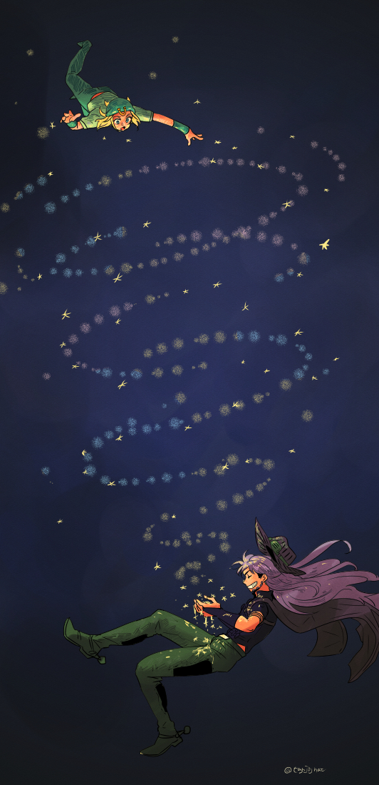 2boys, blonde_hair, gyro_zeppeli, johnny_joestar, jojo_no_kimyou_na_bouken, multiple_boys, purple_hair, star_(symbol)