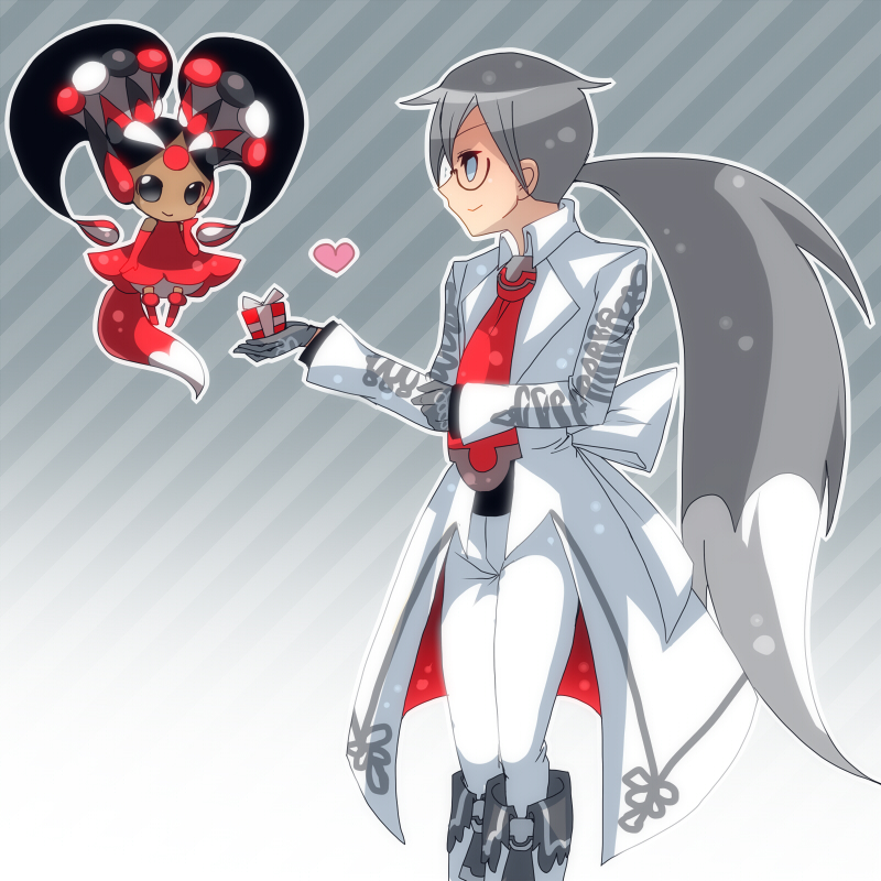 1boy, 1girl, artist_request, bare_shoulders, black_eyes, black_hair, blue_eyes, boots