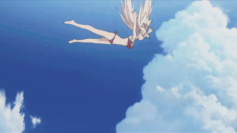 10s, 1boy, 2girls, absolute_duo, animated, animated_gif, bikini, blonde_hair